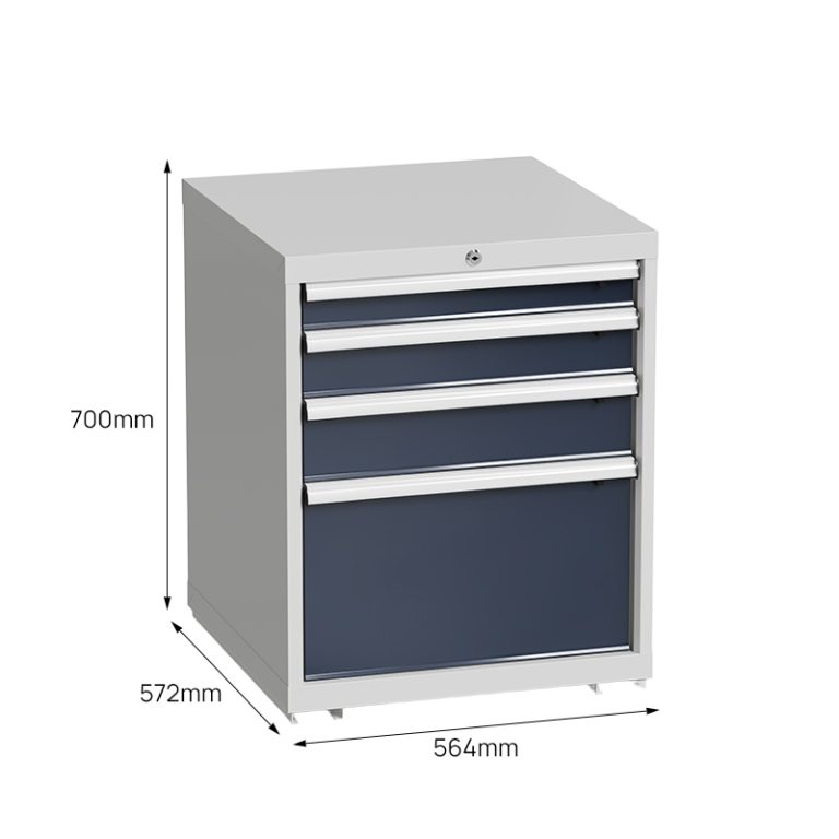 4-drawer industrial drawer cabinet