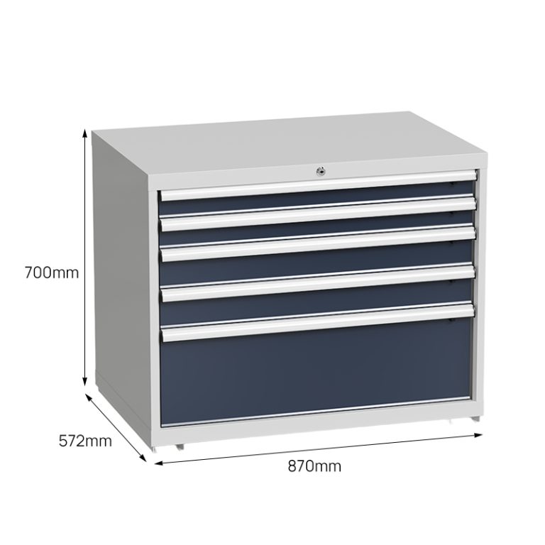 5-drawer-industrial metal drawer cabinet
