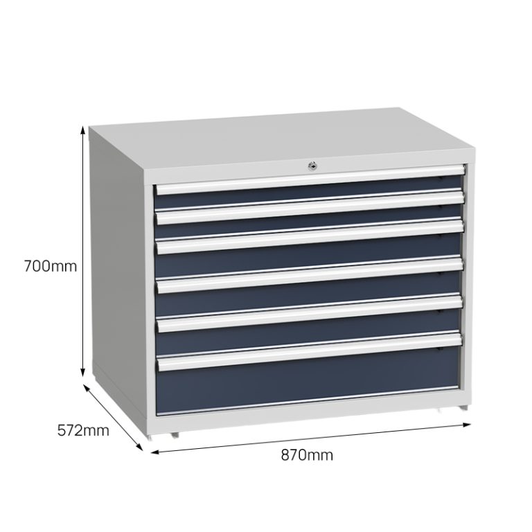 6-drawer-industrial metal drawer cabinet