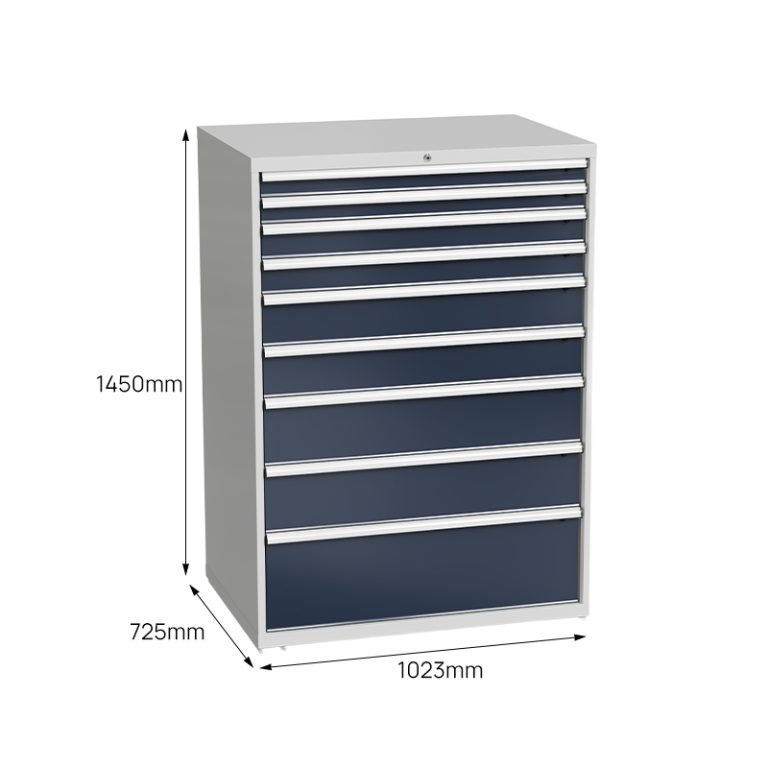 9-drawer heavy duty tool chest