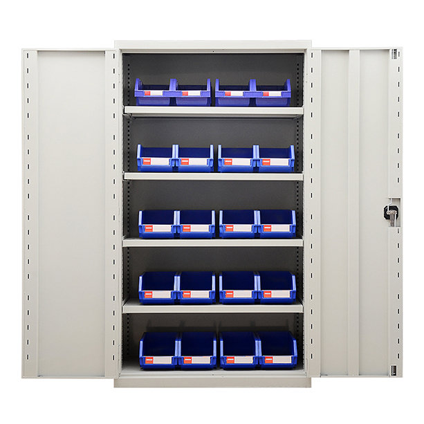 F4000 cabinet with bins