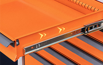 Superimposed ball rail