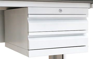 Two drawer hanging cabinet