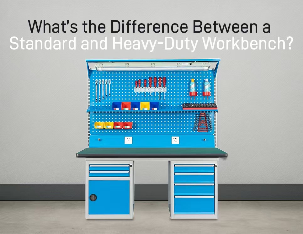 Industrial Workbenches with Drawers